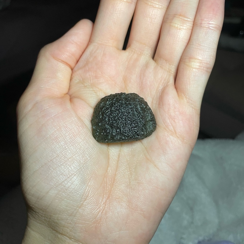 Authentic Czech Large Raw Moldavite (Tektite) Stone - Picture 6 of 7